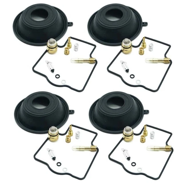 Lot De 4 Kits Réparation Carbu Yamaha Vmax 1200 - Compatible Avec Plusieurs Modèles 1985-2007