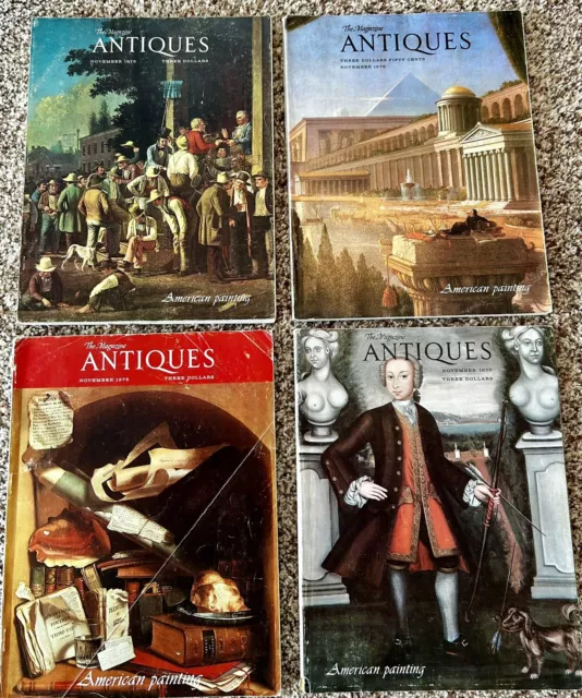 Lot of 4 The Magazine Antiques "American Painting "Nov Editions 75, 76 ,77, & 79