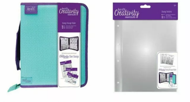 DOCRAFTS CREATIVITY ESSENTIALS STAMP STORAGE FOLDER,  A5/A6 INSERTS, Stamp block