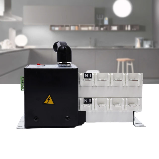 AUTOMATIC TRANSFER SWITCH Dual Power Generator Changeover Manual Switch