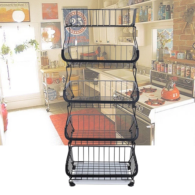 Nisorpa Servierwagen Mit 3 Etagen Aus Edelstahl, Küchenwagen Mit Feststellrollen – Ideal Für Gastro, Hotel & Küche (950x500x950mm)