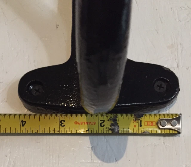 Large Black 12" Coat Closet & Harness Hat Hook Cast Iron Amish Made Barn Stable 3