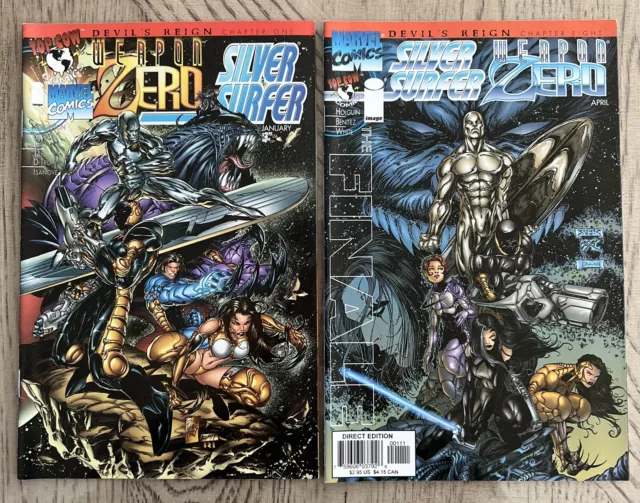 Weapon Zero Silver Surfer: Devil's Reign Chapter One & Eight Marvel Top Cow 1997