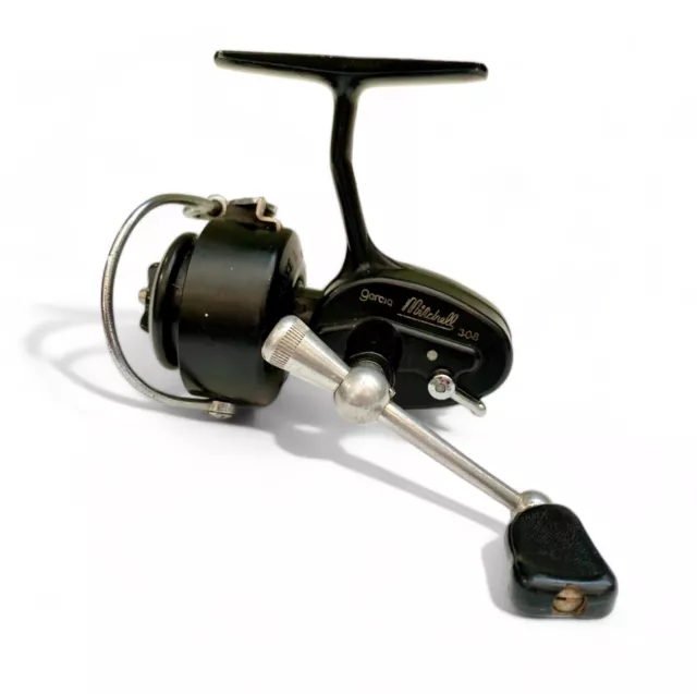 VINTAGE GARCIA MITCHELL 308 Spinning Reel Professionally Serviced & Ready!  $59.99 - PicClick