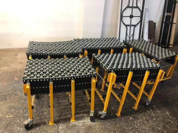 Flexible Skatewheel Conveyors 18" Roller Width X 10' long Flexible Skatewheel Conveyors 18" Roller Width X 10' long