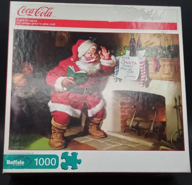 1000 Piece Coca Cola A Gift For Santa Jigsaw Puzzle Buffalo Games