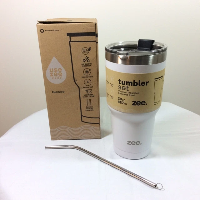 Tumbler 30oz Stainless Steel Vacuum Double Wall Insulation Travel Cup with Straw