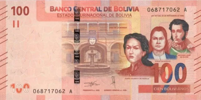 Bolivia - 100 Bolivianos - P-New - 2019 dated Foreign Paper Money - Paper Money