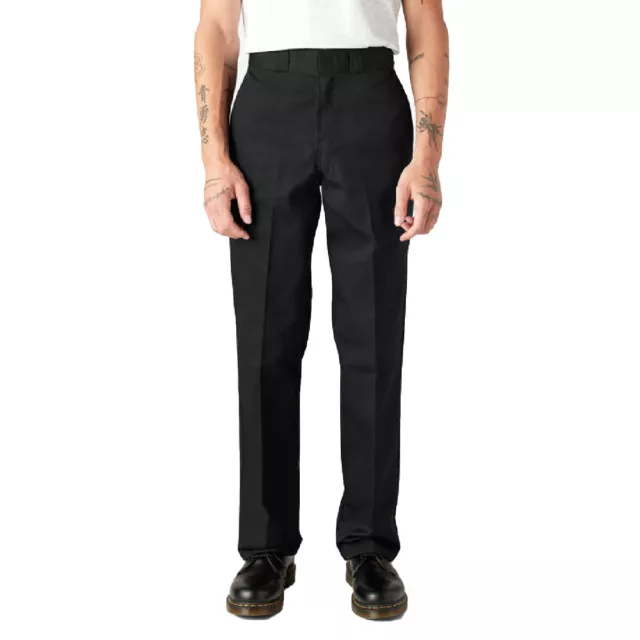 Dickies Hombre 874 Original Trabajo Negro Pantalones Ropa Apparel Skate Sk