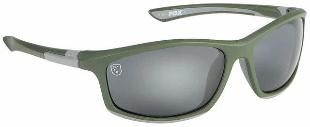 Fox Green Silver Frame / Grey Lens Polaroid Sunglasses CSN044 Carp fishing