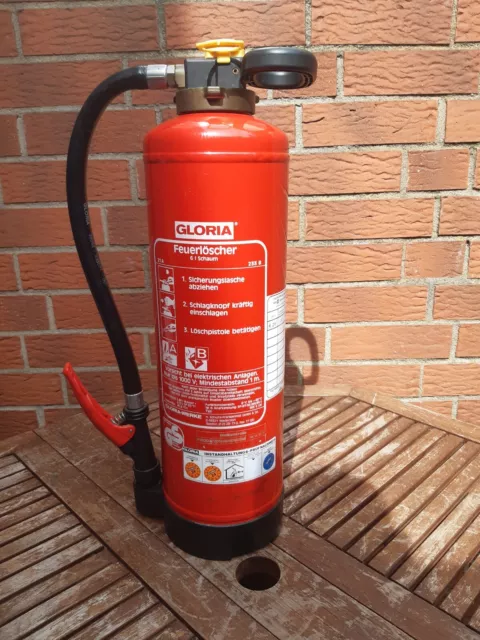 Schaumfeuerlöscher 6 Liter FEUERLÖSCHER, SKK 6  Gloria  sofort Einsatzbereit