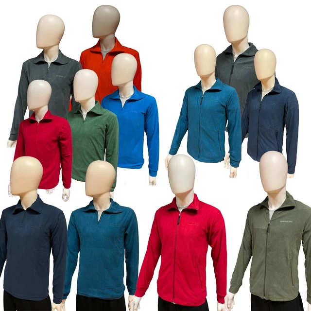 Maglia in Micropile Pile UOMO con Mezza Zip o Zip Intera Mountain Life