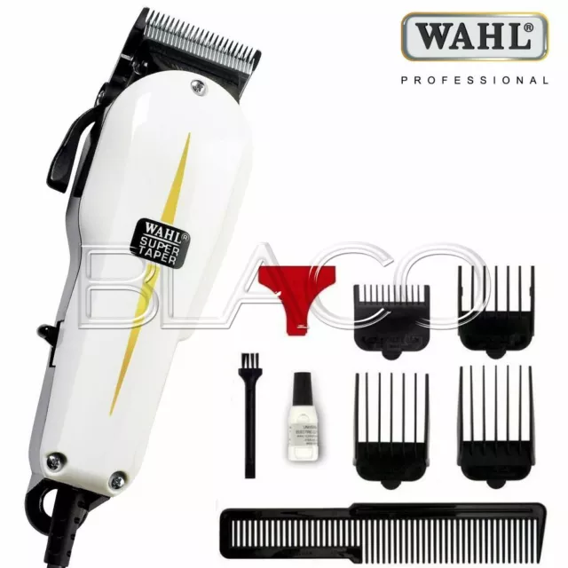 Wahl Super Taper Bianco Tagliacapelli Tosatrice Professionale Per Parrucchiere