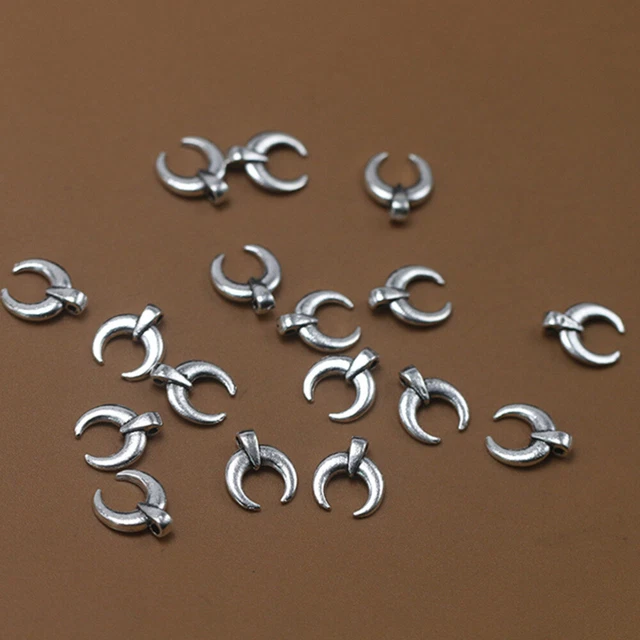 100 stücke Legierung Ox Hörner Anhänger Charme DIY Schmuckherstellung Zubehör 9