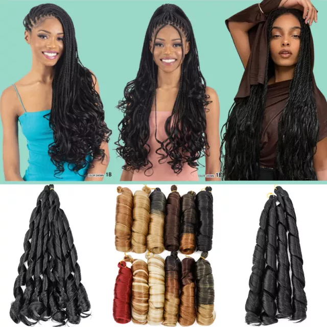 3/5*Packs French Curl Braiding Hair 24 Pre-Stretched Bouncy