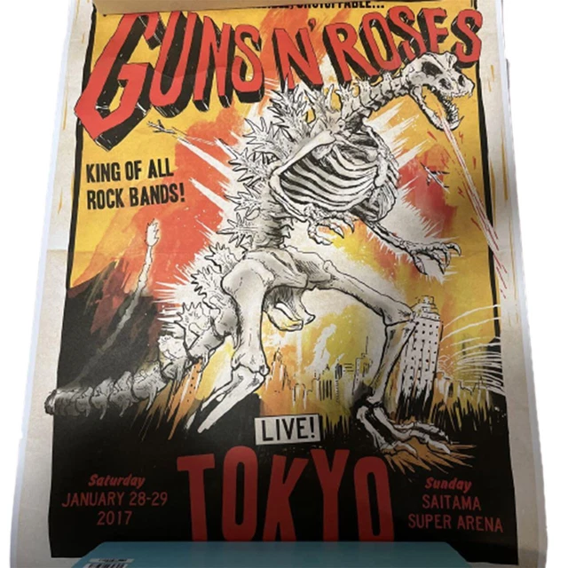 Guns N'Roses 2017 Live Tokyo Lithograph Limited to 500 KING OF ALL ROCK BANDS Guns N'Roses 2017 Live Tokyo Lithograph Limited to 500 KING OF ALL ROCK BANDS