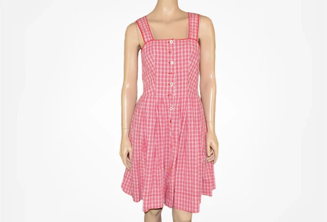 DIRNDL dress Slip plaid day dress SIZE S