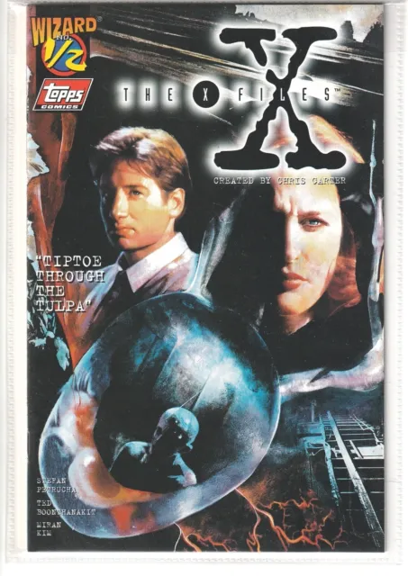 1996 THE X-FILES #1/2 with COA Topps Comics Wizard Exclusive Near Mint