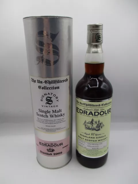 Signatory Edradour Single Malt lagerte 10 Jahre in Cherry-Fässern