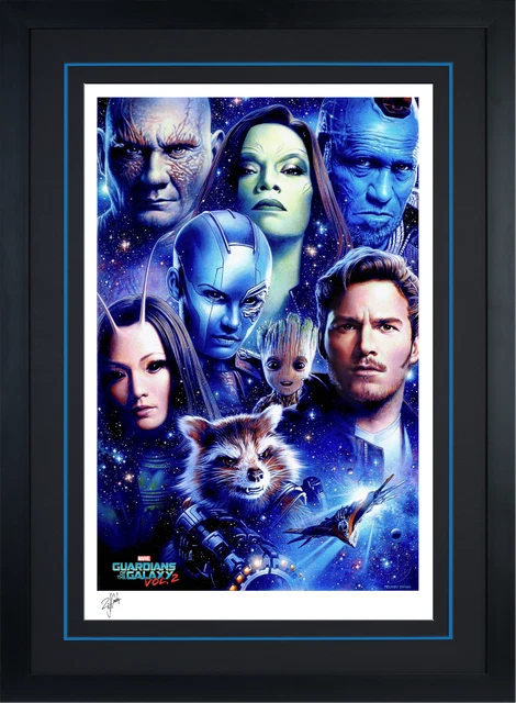 GUARDIANS OF THE GALAXY Framed Sideshow Fine Art by Tsuneo Sanda "Marvel Sample" GUARDIANS OF THE GALAXY Framed Sideshow Fine Art by Tsuneo Sanda "Marvel Sample"