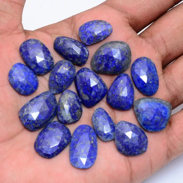 121 Cts Natural Lapis Lazuli Gold Pyrite Untreated Loose 16mm-22mm Gemstones Lot
