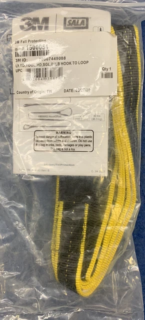 3M 1500051 80LB Hook To Loop Tool Lanyard New Free Shipping
