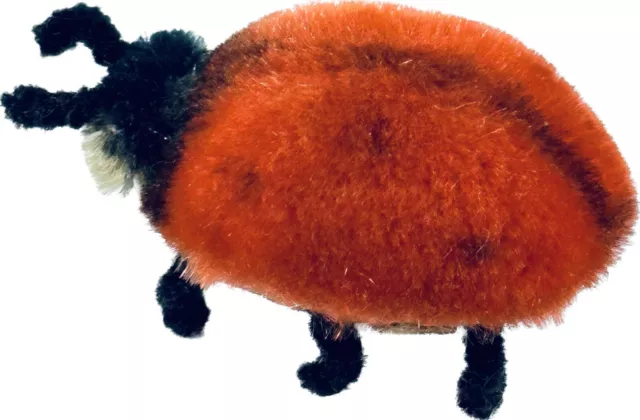 Vintage Schuco Noah’s Ark Miniature Ladybug 2" Mohair Rare 1950s