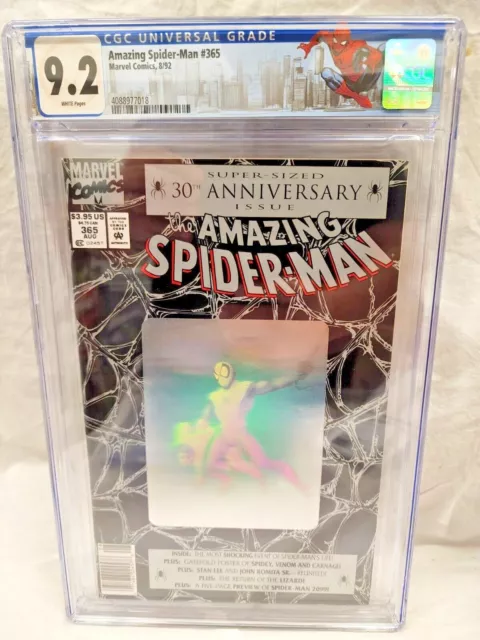 Individuell Label Wundervoll Spider-Man # 365 Cgc 9.2 Zeitungskiosk Wp 1ST App