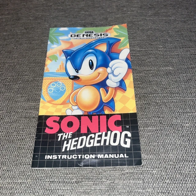 Sonic R Manual SONIC THE HEDGEHOG 1 (Sega Genesis)MANUAL ONLY. $9.99 - PicClick