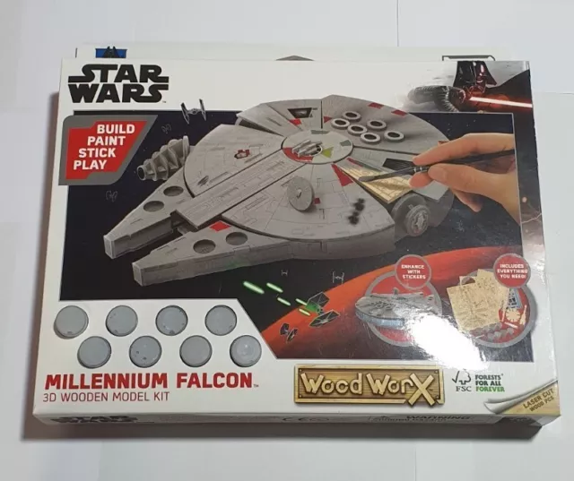 Star Wars Wood Worx Millennium Falcon - New & Sealed