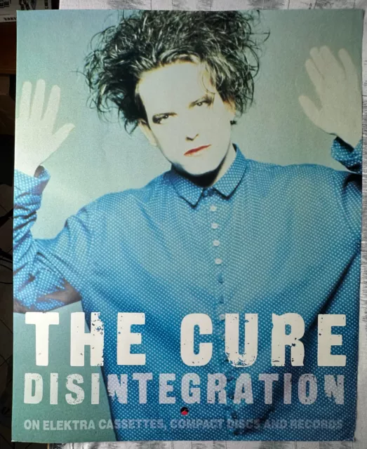 Vintage The Cure Promo Poster 1989 DISINTEGRATION 30"x24" Robert Smith Vintage The Cure Promo Poster 1989 DISINTEGRATION 30"x24" Robert Smith