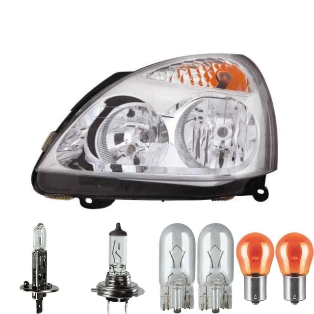 Lot De 2 Phares Halogènes Pour Renault Clio II (1998-2001) - Côté Conducteur Et Passager