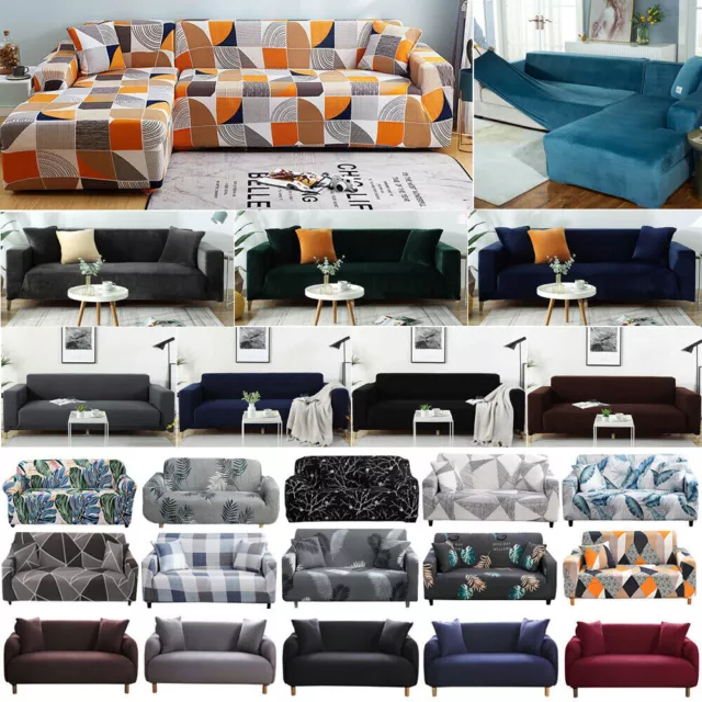 HIGH STRETCH SOFA Covers 1 2 3 4 Seater Lounge Slipcover Protector Couch Cover 15.99 PicClick AU