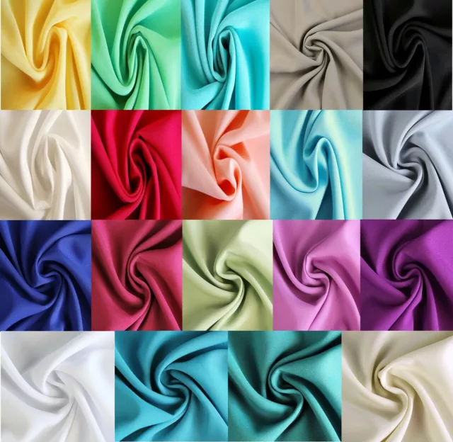 CHIFFON Crepe Blusenstoff Kleidung Dekoration 19 FARBEN EUR 7,98/m