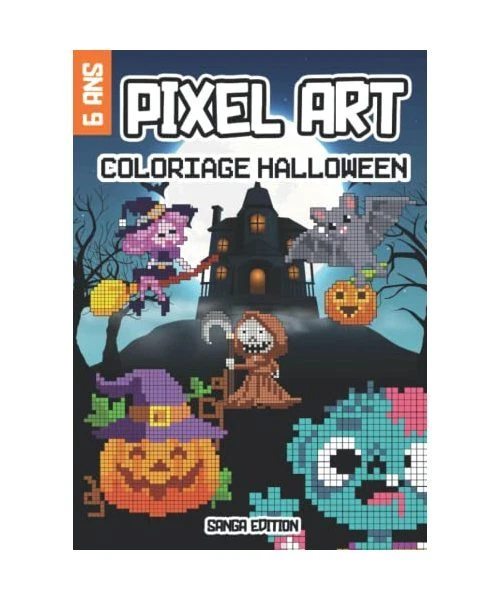 COLORIAGE PIXEL ART: Cahier de coloriage pixel art enfant sur le thème ...
