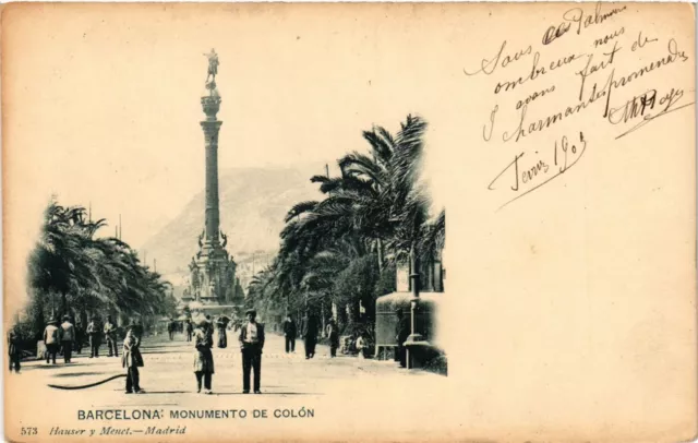 CPA España Barcelona - Monumento a Colón (28282860)