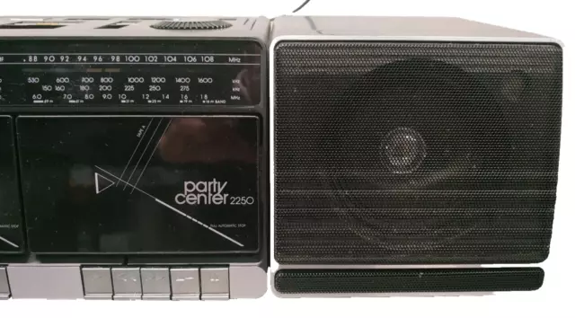 Grundig Party Center 2250 Radio Double Cassetten Recorder Vintage retro old 3