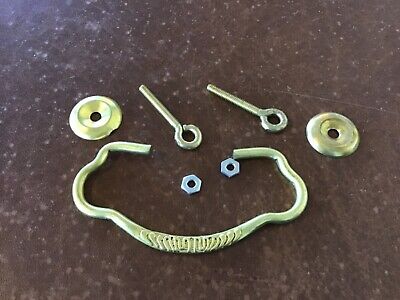 Vintage Anglo-American Brass Co Drawer Handles. Brass Bail Pulls. 3” Boring