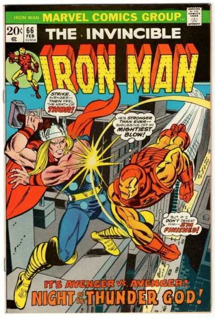 Iron Man #66 (1974) VF+ 8.5 Tony Stark Thor Gil Kane Marvel Comics