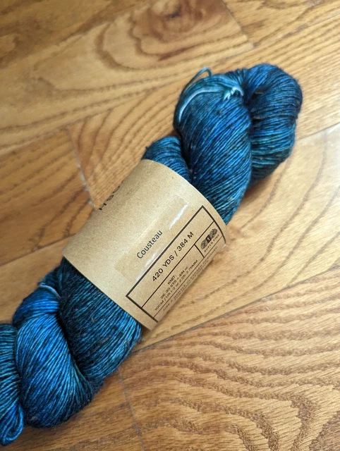 Madelinetosh TML tweed Cousteau 420yd fingering 90/8/2 SWmerino/viscose/nylon