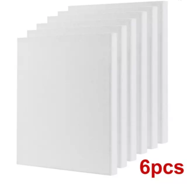 6 Pack 100%Cotton 30 X 40Cm Blank Plain Stretched Painting Art Acrylic Canvas 2