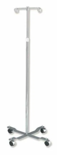 Dukal 4353 Tech-Med IV Stand Four Caster 2 Hook 47 in. - 84 in. Ajustable (Each)