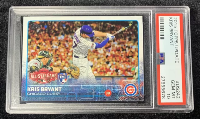 2015 Topps Update KRIS BRYANT (RC) ROOKIE #US242 PSA 10 COLORADO ROCKIES