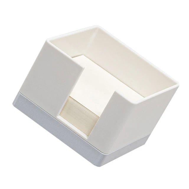 Distributeur De Notes Autocollantes Housoutil – Blanc, 8,5x8,3x4,5 Cm, Fond Antidérapant – Organiseur De Bureau Compact, Pour Maison, école, Travail