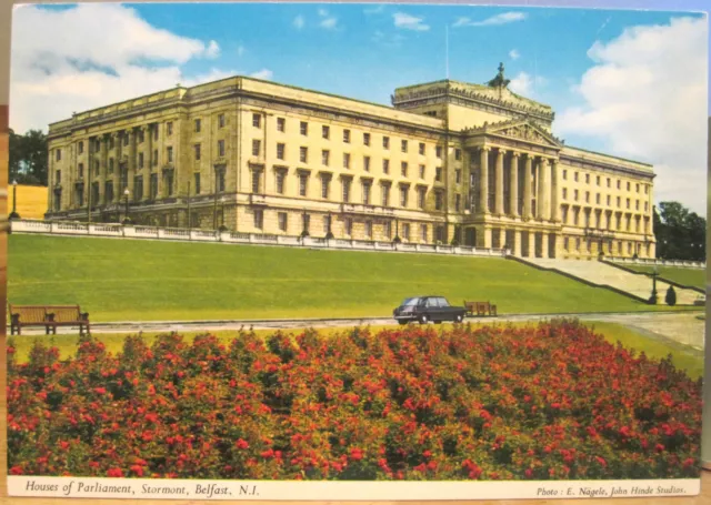 Irish Postcard STORMONT Northern Ireland Houses of Parliament Belfast John Hinde