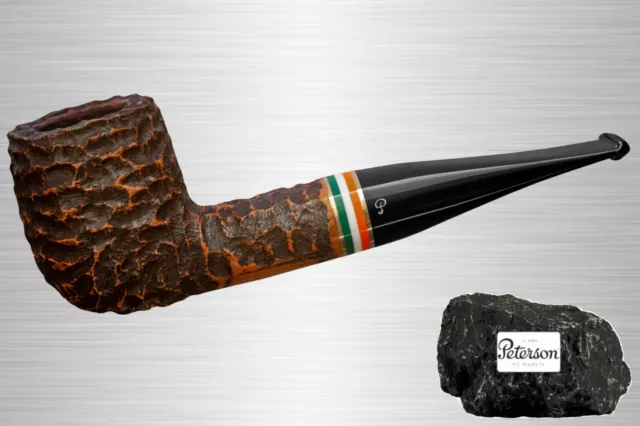 Peterson St Patrick's Day 23 Rustic 107 Pfeife rustiziert Straight Billiard Pipe