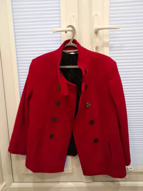 Austin Reed Ladies Jacket. Red, Raspberry. Size 12. Used but in GOOD CONDITION.
