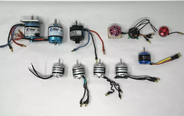 RC/Radio Control Electric Motor Mix Lot Eflite EFLM 108018/7225-EMAX-Velox 2207+