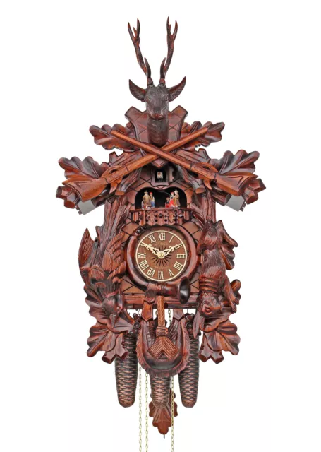 Herrzeit by Adolf Herr Cuckoo Clock  - After the Hunt  hands.. AH 585/1 8TMT NEW
