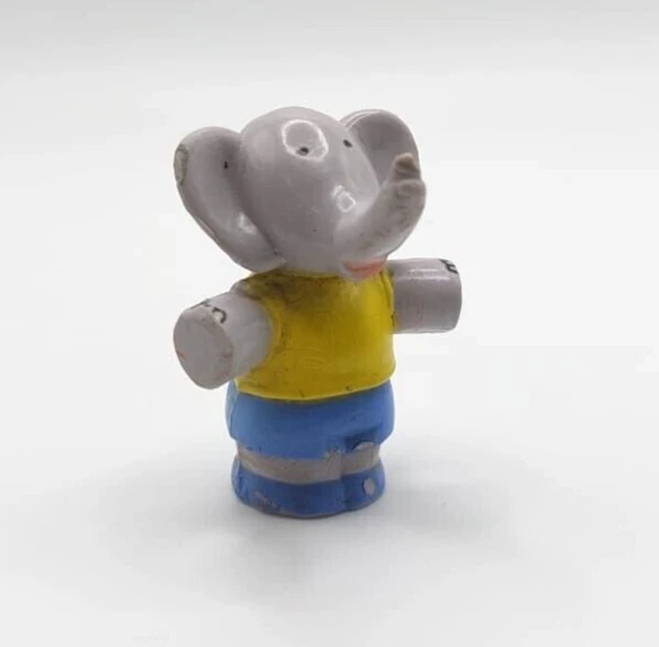 Lot Figurines Vintage Babar – Céleste, Pom, Flore Et 3 Culbuto, 1990